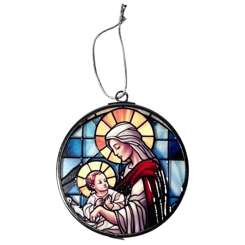 Inch virgin mary stained - 3-inch,