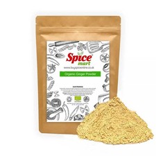 ORGANIC Ground Ginger |Ginger Powder| Premium Quality Free UK P&P Soil Asso Cert
