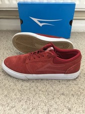 Lakai Griffin Red Suede Reflective skate shoes teens mens unisex UK size 5