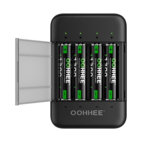 4pcs 1300mwh rechargeable - 1300mwh, 1.5v