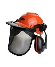 Chainsaw Helmet Mesh Visor Ear Defenders also Strimming Brushcutting EN397 EN166