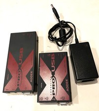 ADDER LINK Pro X USB KVM EXTENDER VGA USB AUDIO OVER 300M CAT 5 5 6 7 inc PSU #c