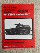 Rare Bellona booklet - German Army Semi-Tracked Vehicles - great condition