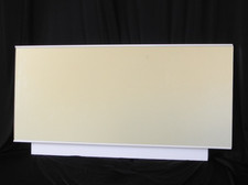 VTG 1970s SHABBY CHIC WHITE PAINTED ADJUSTABLE DRESSING TABLE MIRROR W:100cm VGC