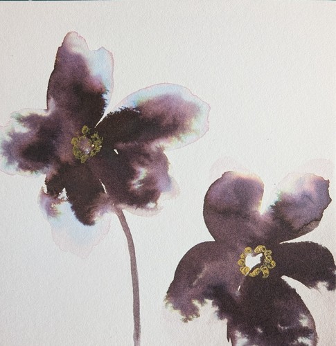 Original mini flowers painting