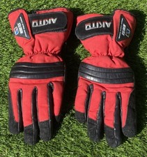 Ladies XS Akito Motorcycle Gloves Black & Red Small VGC