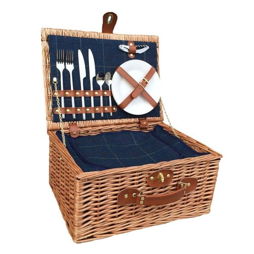 Luxury wicker picnic hamper - picnic,