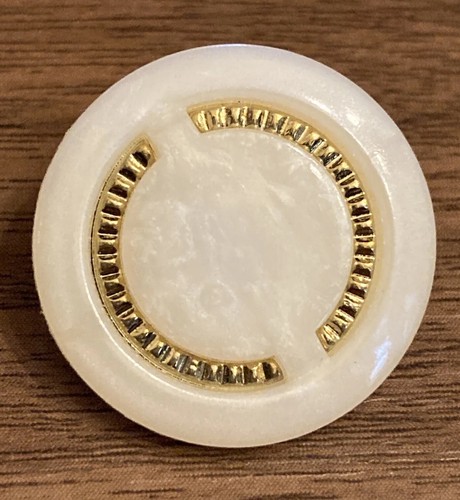 Gold pearl off - white, buttons