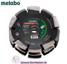 METABO 3 ROW WALL CHASER DIAMOND BLADE  125X28.5X22.23MM - 628299000