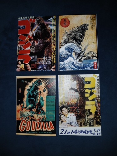 Godzilla classic picture - x4,