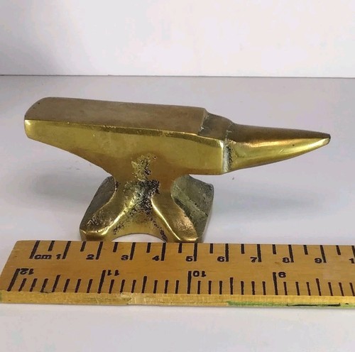 Mini brass anvil - brass,