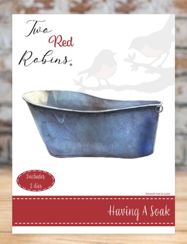 Two red robins - red, having