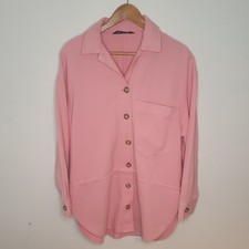 ZARA Pink Denim Oversized