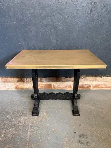 Brass top coffee table - brass,