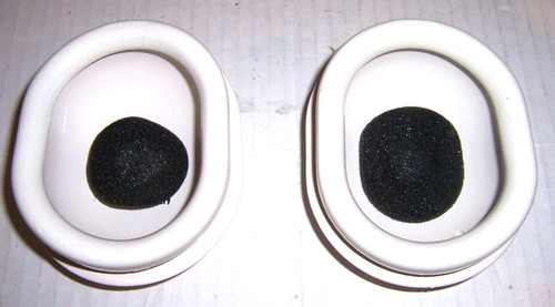 2pcs white sph earcups - white,