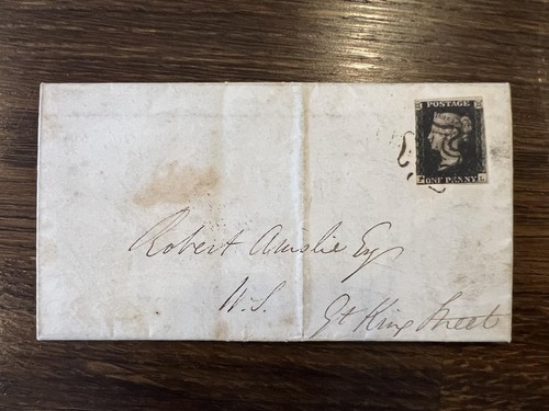 QV GB SG1/3 1d Penny Black