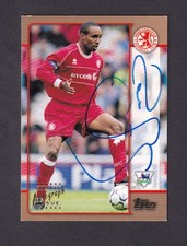 Topps Premier Gold 2002 Superstar Certified Autograph Issue Paul Ince