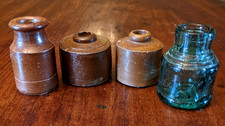 Antique stone inkwells/bottles