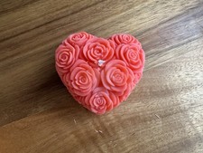 Heart Shaped Rose Candle