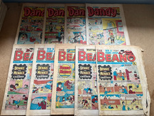 9 x 1970'S/1980'S BEANO & DANDY COMICS - FREE UK POSTAGE!!