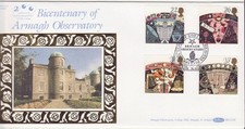 GB Stamps First Day Cover Armagh Observatory, telescope, astronomy BENHAM 1990