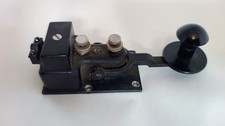 Vintage WWII WW2 US Navy CMI-26003A Flameproof Straight Morse Code Telegraph Key