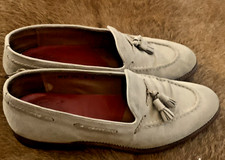 Grenson unisex Loafers Size UK 7 Leather Suede Slip On Shoes