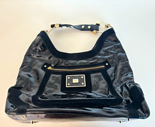 Anya hindmarch black - anya, patent