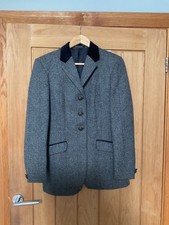 Ladies R H Mears Ltd  Pytchley Navy Tweed Show Jacket Size 36”