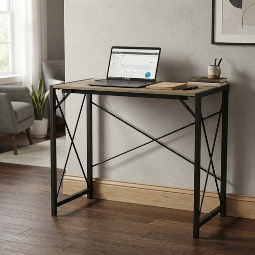Modern industrial oak desk - industrial,