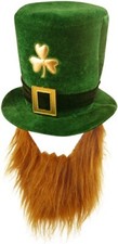 Irish Shamrock Top Hat Beard