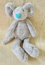 Happy Horse Mouse Soft Toy Comforter Plush 10" Ear Handle Netherlands 2007 Grey