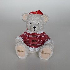 Harrods 2012 Chester Resin Teddy Bear Ornament Christmas Tree Bauble Decoration