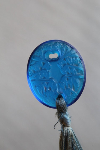 René lalique blue glass - lalique,