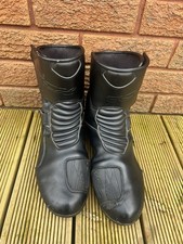 TCX Black Leather Motorcycle