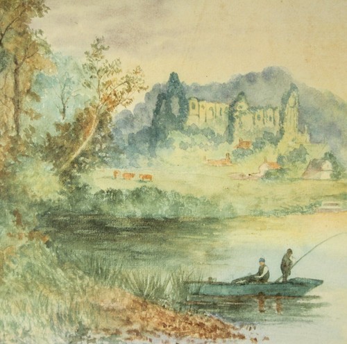 Antique watercolour tintern - antique,