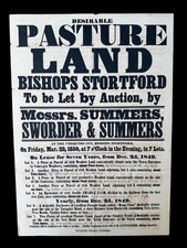 1849 ORIGINAL AUCTION POSTER