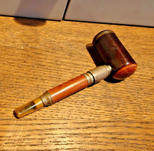 Vintage Malacca 3' long gadget cane/ walking stick with concealed pipe