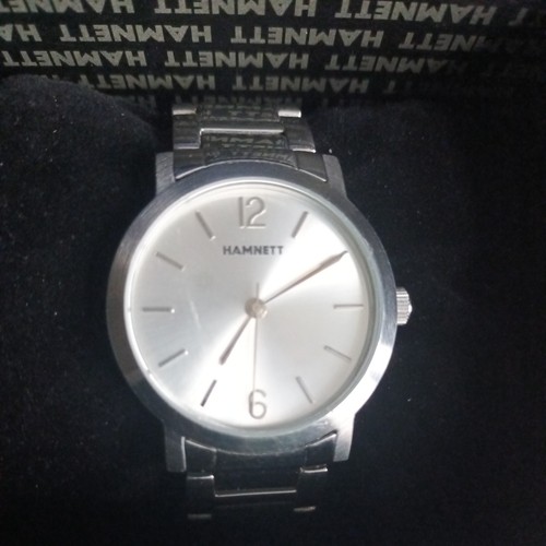 Hamnett mens watch silver - watch,