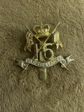 Military Anodised Cap Badge The 16th/5th The Queen's Royal Lancers Fermin