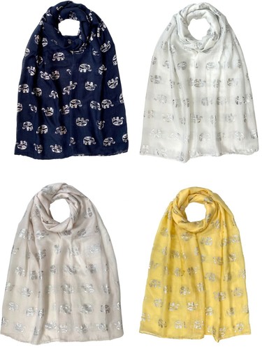 New women elephant foil print - elephant,