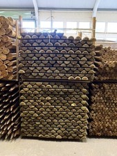 Half Round Wooden Fence Post