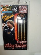 Very Rare Signed Barrel Winmau Andy  Fordham, Gold Raider Darts 26grm