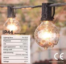 Outdoor String Lights 50 Feet