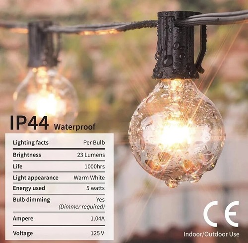 Outdoor string lights feet - outdoor, 50