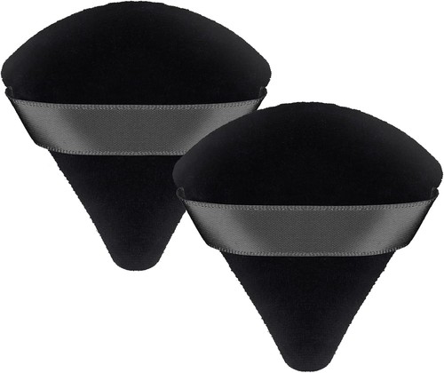 2pcs triangle velvet powder - triangle,