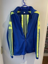 Adidas Aero ready Tracksuit Blue Yellow Stripes