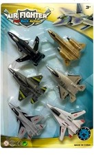 fighter jet card toy 6 pack