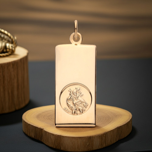 18ct gold christopher ingot - gold,