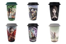 Anne Stokes Ceramic travel mug